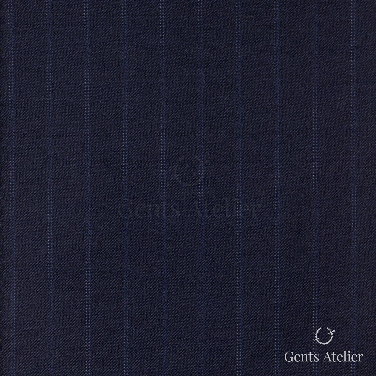 Костюм из Vitale Barberis Canonico 1230117 — тёмно-синий с полосой, 100% Шерсть