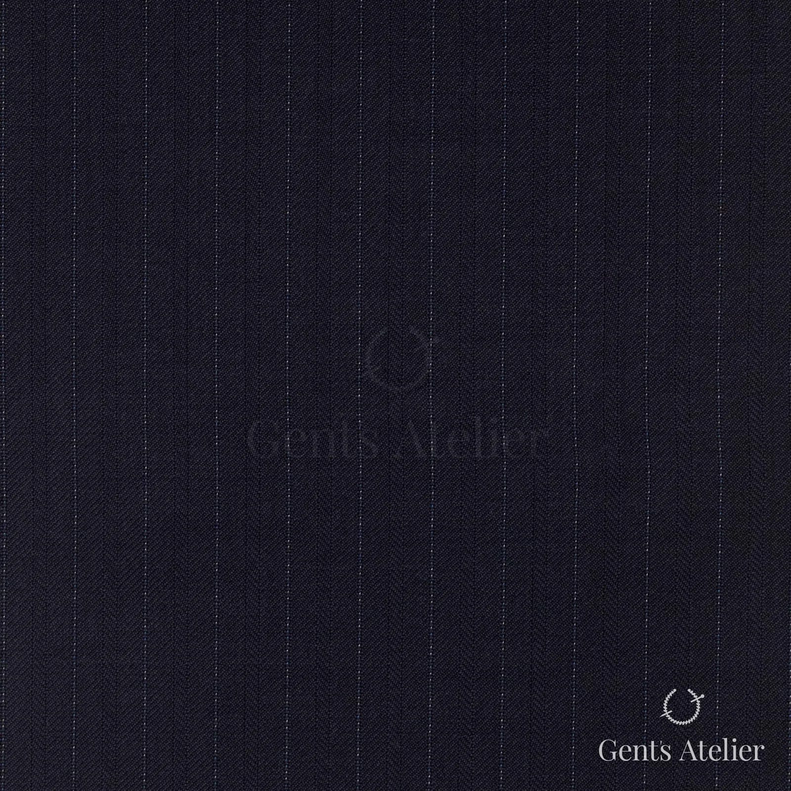 Костюм из Vitale Barberis Canonico 1230119 — тёмно-синий с полосой, 100% Шерсть