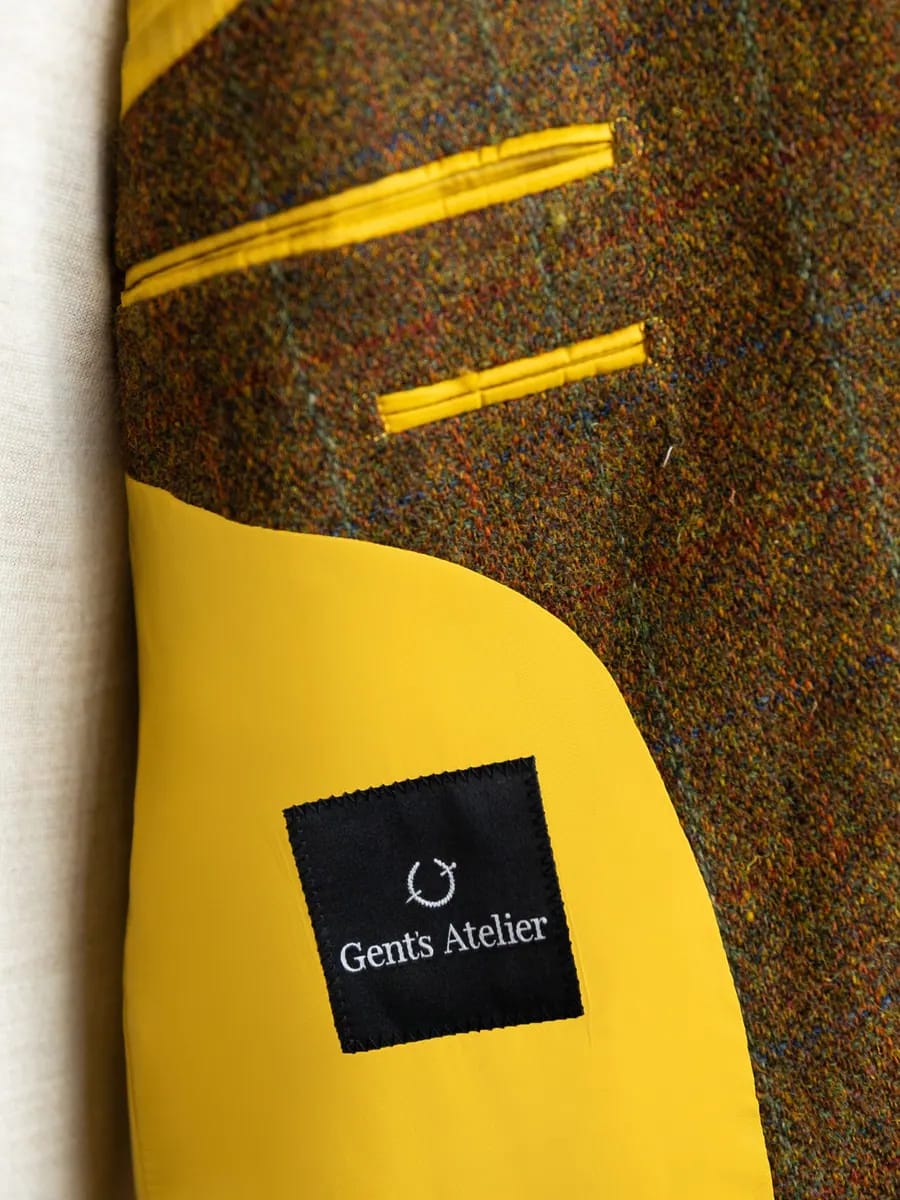 Зимний пиджак из твида Harris Tweed - фото 11