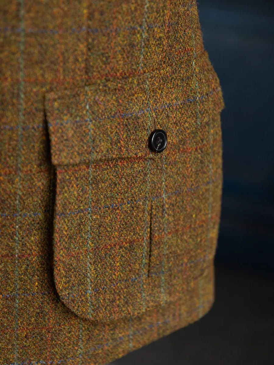 Зимний пиджак из твида Harris Tweed - Фото 7