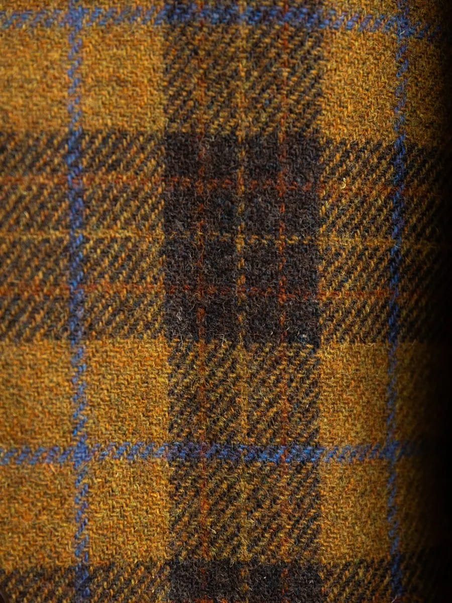 Двубортное пальто из твида Harris Tweed - фото 13