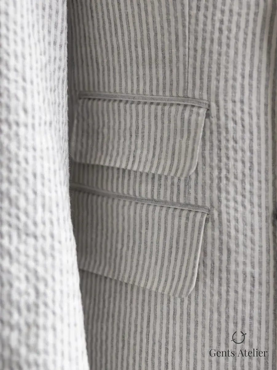 Летний пиджак из сирсакера - фото 9