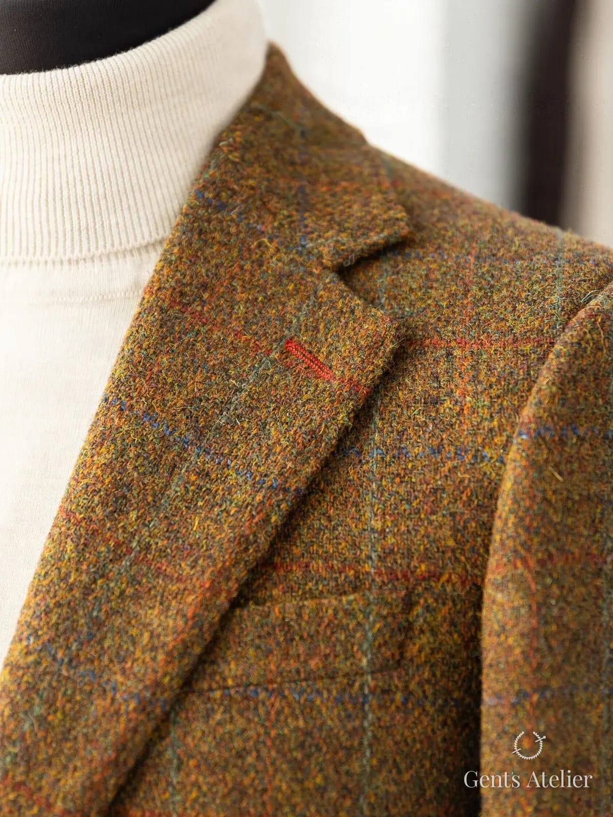 Пиджак из твида Harris Tweed - Детали