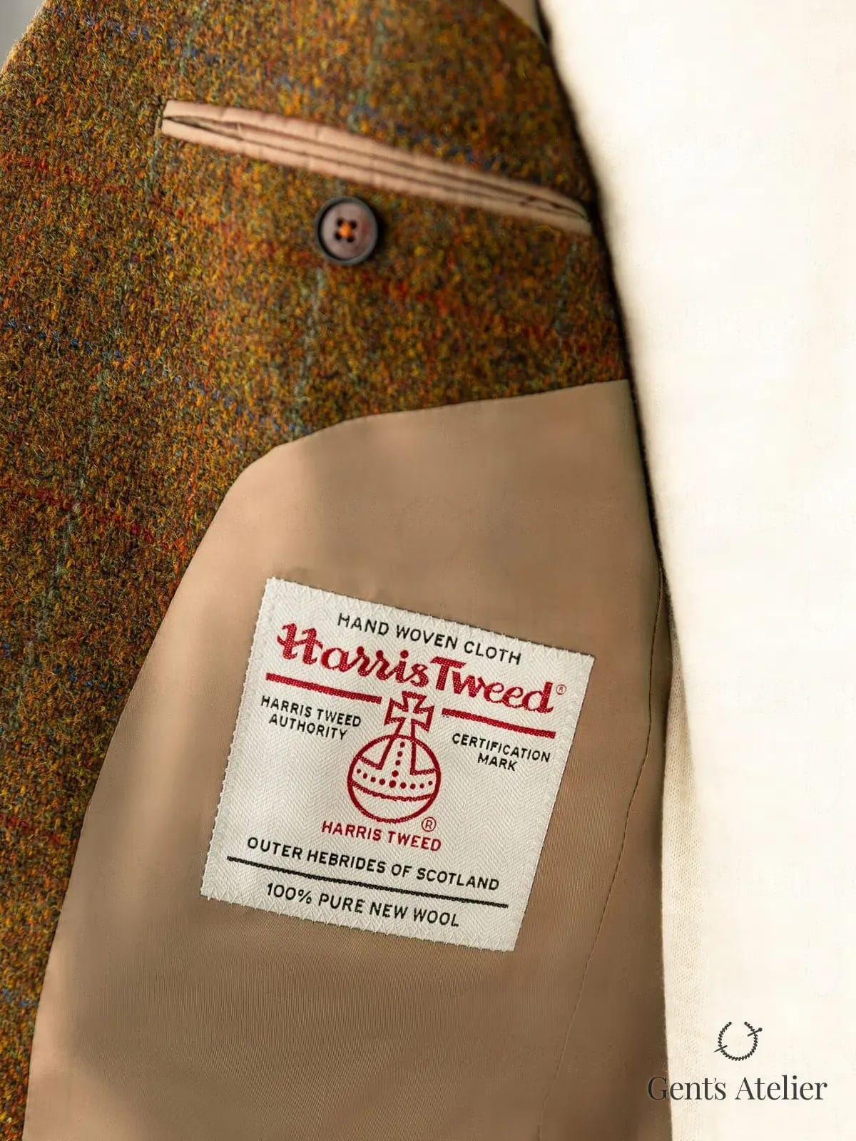 Пиджак из твида Harris Tweed - Подклад