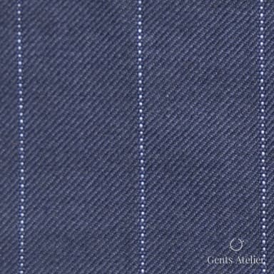 Костюм из Loro Piana TTL2430 — тёмно-синий в полоску, 100% Шерсть