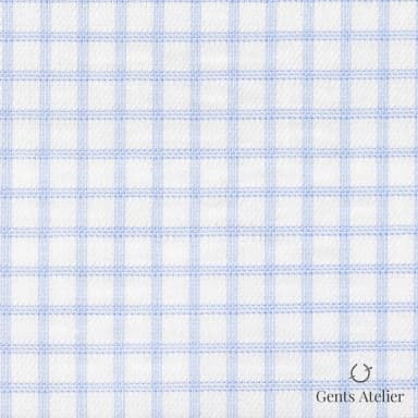 Сорочка из Geneva TSCL053 — Белый / Голубой, 100% хлопок