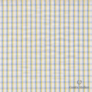 Сорочка из Geneva TSCL064 — Белый / Синий-жёлтый, 100% хлопок