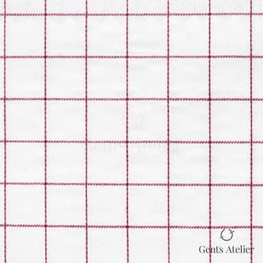 Сорочка из Geneva TSHL405 — Белый / Бордовый, 100% хлопок