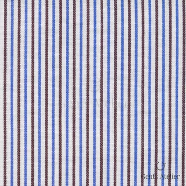 Сорочка из Geneva TSCL015 — Белый / Синий-Бордовый, 100% хлопок