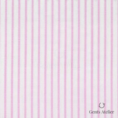 Сорочка из Geneva TSHL350 — Белый / Розово-сиреневый, 100% хлопок