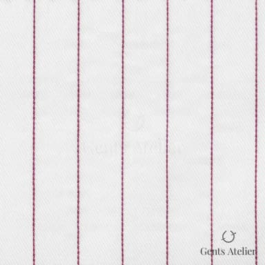 Сорочка из Geneva TSHL404 — Белый / Бордовый, 100% хлопок