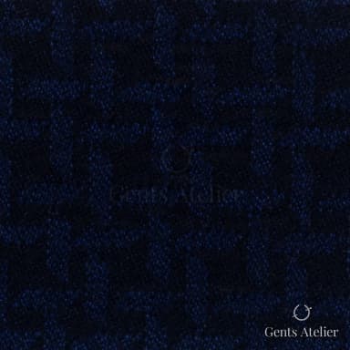Костюмная ткань Marzoni 641 - 074 / 900 — Синий, клетка, 55% хлопок, 45% шерсть
