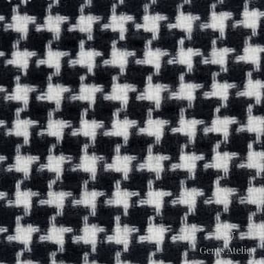 Костюмная ткань Marzoni 651 - 593 / 1500 — Чёрный / Белый, гусиная лапка, 95% шерсть, 5% кашемир