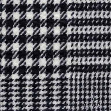Костюмная ткань Marzoni 651 - 594 / 1500 — Чёрный / Белый, гусиная лапка, 90% шерсть, 10% кашемир