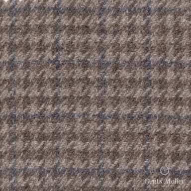 Костюмная ткань Marzoni 651 - 660 / 1200 — Light Brown, гусиная лапка, 90% шерсть, 10% кашемир