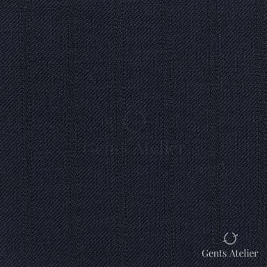 Костюмная ткань Marzoni 606 - 377 / 800 — Тёмно-синий, полоса, 100% шерсть