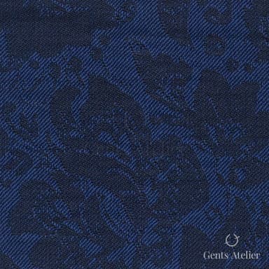 Костюмная ткань Marzoni 609 - 436 / 1000 — Синий, узор, 100% шерсть