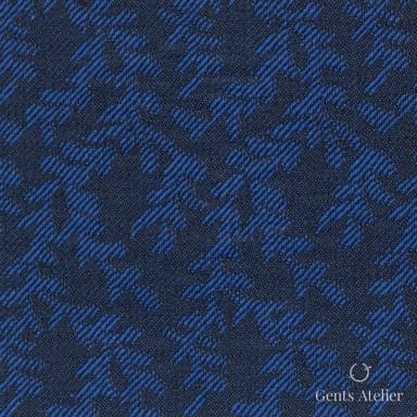 Костюмная ткань Marzoni 609 - 457 / 900 — Синий, гусиная лапка, 100% шерсть