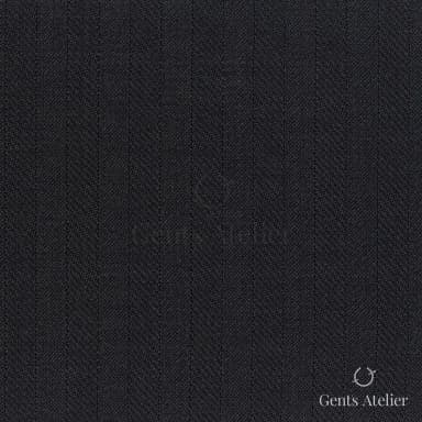 Костюмная ткань Marzoni 723 - 040 / 1200 — Чёрный, полоса, 100% шерсть