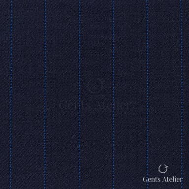 Костюмная ткань Marzoni 621 - 007 / 800 — Тёмно-синий, полоса, 100% шерсть