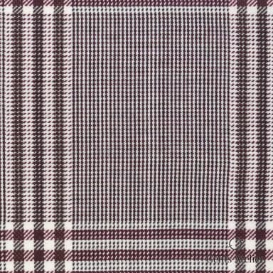 Костюмная ткань Marzoni 631 - 026 / 900 — Коричневый, оконная клетка, 100% шерсть