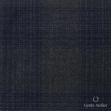 Костюмная ткань Marzoni 600 - 299 / 900 — Зелёный / Синий, оконная клетка, 100% шерсть