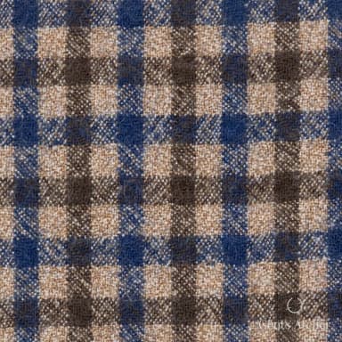 Костюмная ткань Marzoni 609 - 033 / 900 — Коричневый, клетка, 100% шерсть