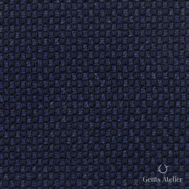Костюмная ткань Marzoni 641 - 114 / 900 — Deep Blue, гусиная лапка, 97% шерсть, 3% кашемир