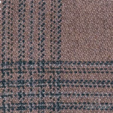 Костюмная ткань Marzoni 651 - 665 / 1200 — Pink / Зелёный, оконная клетка, 90% шерсть, 10% кашемир