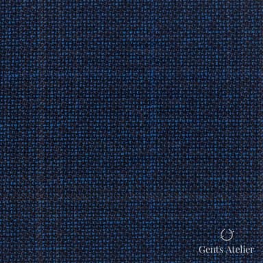 Костюмная ткань Marzoni 600 - 461 / 1000 — Тёмно-синий / Коричневый, меланж, 100% шерсть