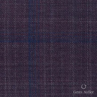 Костюмная ткань Marzoni 600 - 462 / 1000 — Бордовый / Тёмно-синий, виндоупейн, 100% шерсть