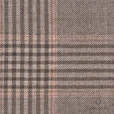Костюмная ткань Marzoni 600 - 481 / 1000 — Бежевый / Песочный, в клетку, 100% шерсть