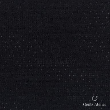 Костюмная ткань Marzoni 606 - 306 / 800 — Чёрный / Белый, пике, 100% шерсть