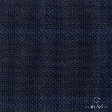 Костюмная ткань Marzoni 606 - 384 / 800 — Тёмно-синий, меланж, 100% шерсть