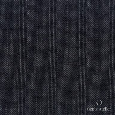 Костюмная ткань Marzoni 606 - 931 / 800 — Угольно-серый, в полоску, 100% шерсть