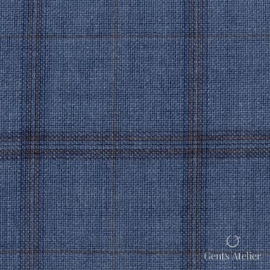 Костюмная ткань Marzoni 621 - 083 / 900 — Синий, виндоупейн, 100% шерсть