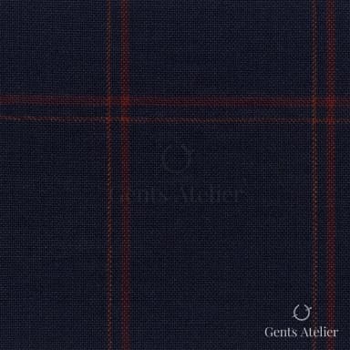Костюмная ткань Marzoni 631 - 028 / 900 — Бордовый, виндоупейн, 100% шерсть