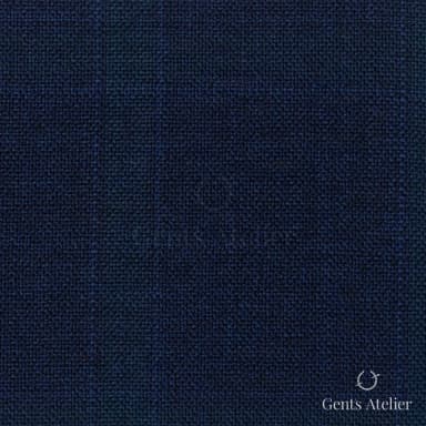 Костюмная ткань Marzoni 651 - 746 / 1200 — Тёмно-синий / Зелёный, меланж, 100% шерсть
