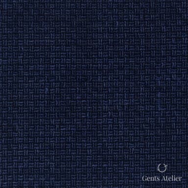 Костюмная ткань Marzoni 602 - 282 / 900 — Синий, однотонная, 65% шерсть, 30% лён, 5% шёлк
