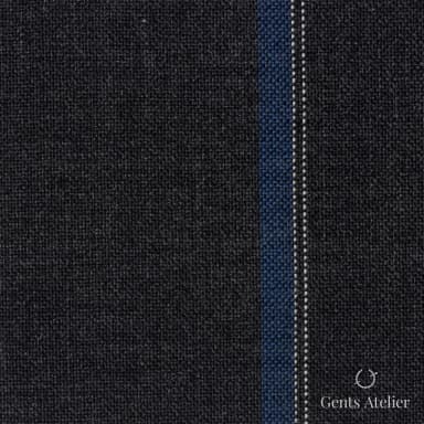 Костюмная ткань Marzoni 631 - 062 / 900 — Серый / Синий / Белый, полоса, 100% шерсть