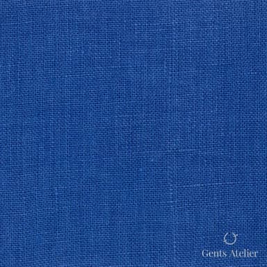 Костюмная ткань Marzoni 605 - 565 / 600 — Синий, однотонная, 100% лён