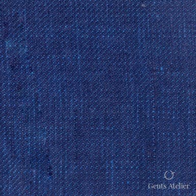 Костюмная ткань Marzoni 605 - 613 / 600 — Синий, меланж, 100% лён