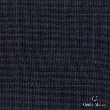 Костюмная ткань Marzoni 608 - 235 / 1500 — Угольно-серый / Фиолетовый, однотонная, 100% шерсть