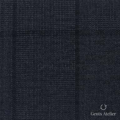 Костюмная ткань Marzoni 608 - 244 / 1500 — Угольно-серый, в клетку, 100% шерсть