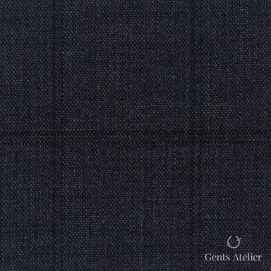 Костюмная ткань Marzoni 608 - 247 / 1500 — Угольно-серый, однотонная, 100% шерсть