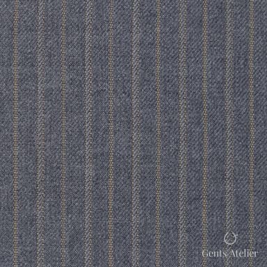 Костюмная ткань Marzoni 725 - 473 / 1300 — Серый / Бежевый, в полоску, 100% шерсть