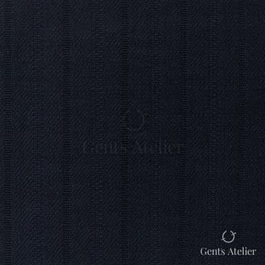 Костюмная ткань Marzoni 725 - 475 / 1300 — Тёмно-синий / Синий, в полоску, 100% шерсть