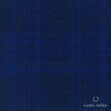Костюмная ткань Marzoni 725 - 479 / 1300 — Тёмно-синий/Синий, однотонная, 100% шерсть
