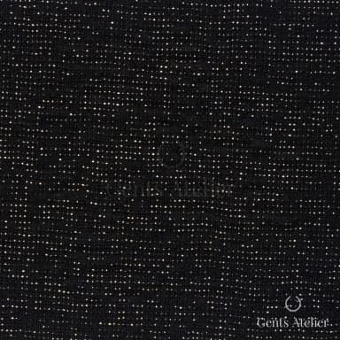 Костюмная ткань Marzoni 609 - 395 / 1500 — Чёрный, меланж, 92% шерсть, 4% полиамид, 3% полиэстер, 1% эластан