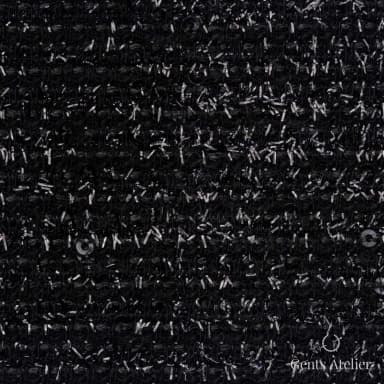 Костюмная ткань Marzoni 612 - 035 / 1500 — Чёрный, меланж, 61% шерсть, 25% полиэстер, 13% полиамид, 1% лайкра